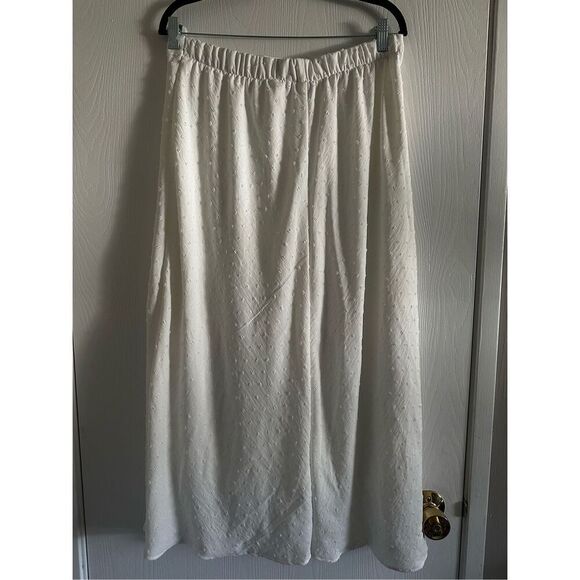 Altrd State White Textured Maxi Skirt Size XL NWOT - Picture 3 of 6